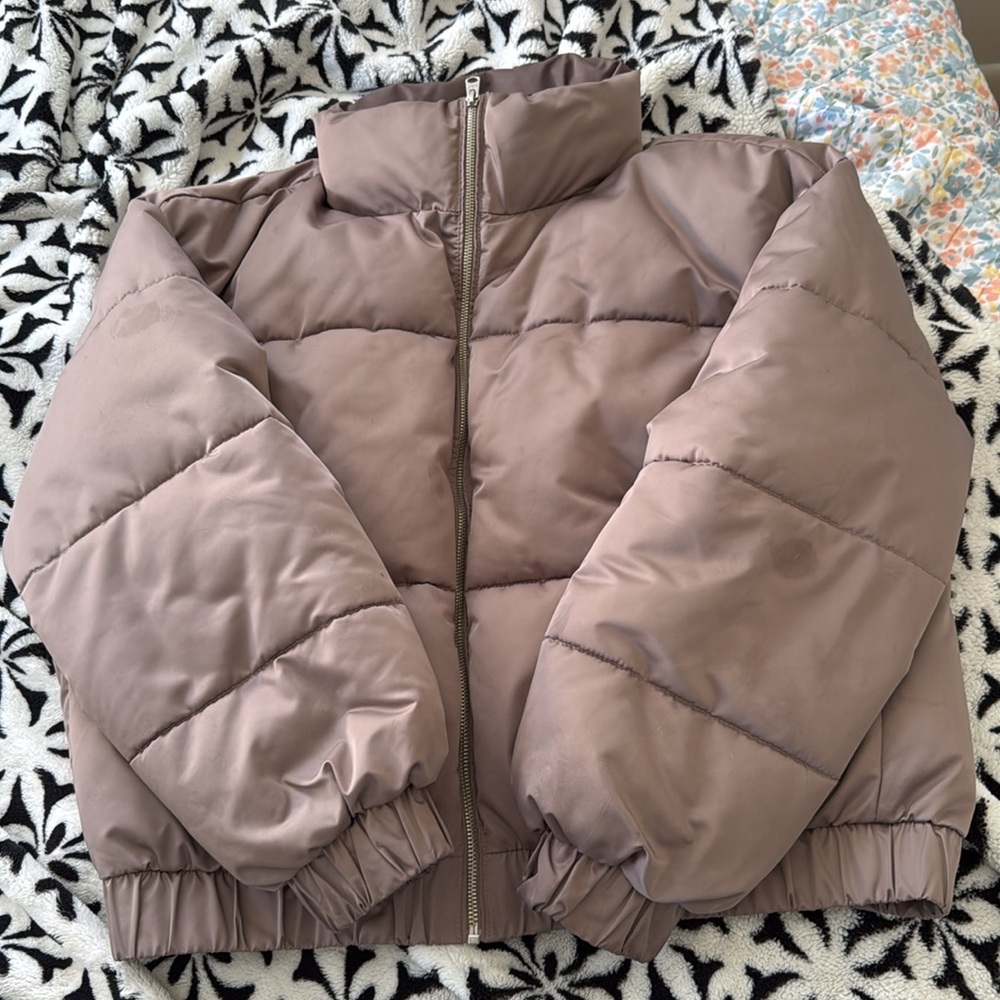 ABERCROMBIE Brown Puffer Jacket